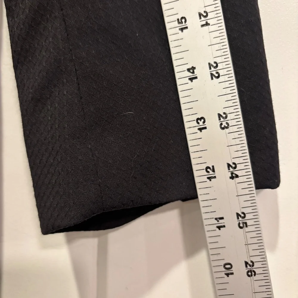 Daniel Hechter Paris Mens Black Diamond Textured Two Button Blazer Sport Coat